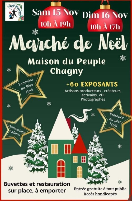 Affiche Marché de Noël de Chagny,