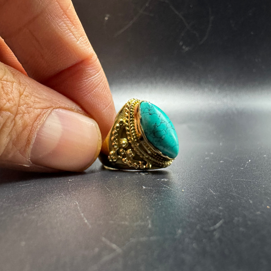 Bague indienne orné d’une turkénite