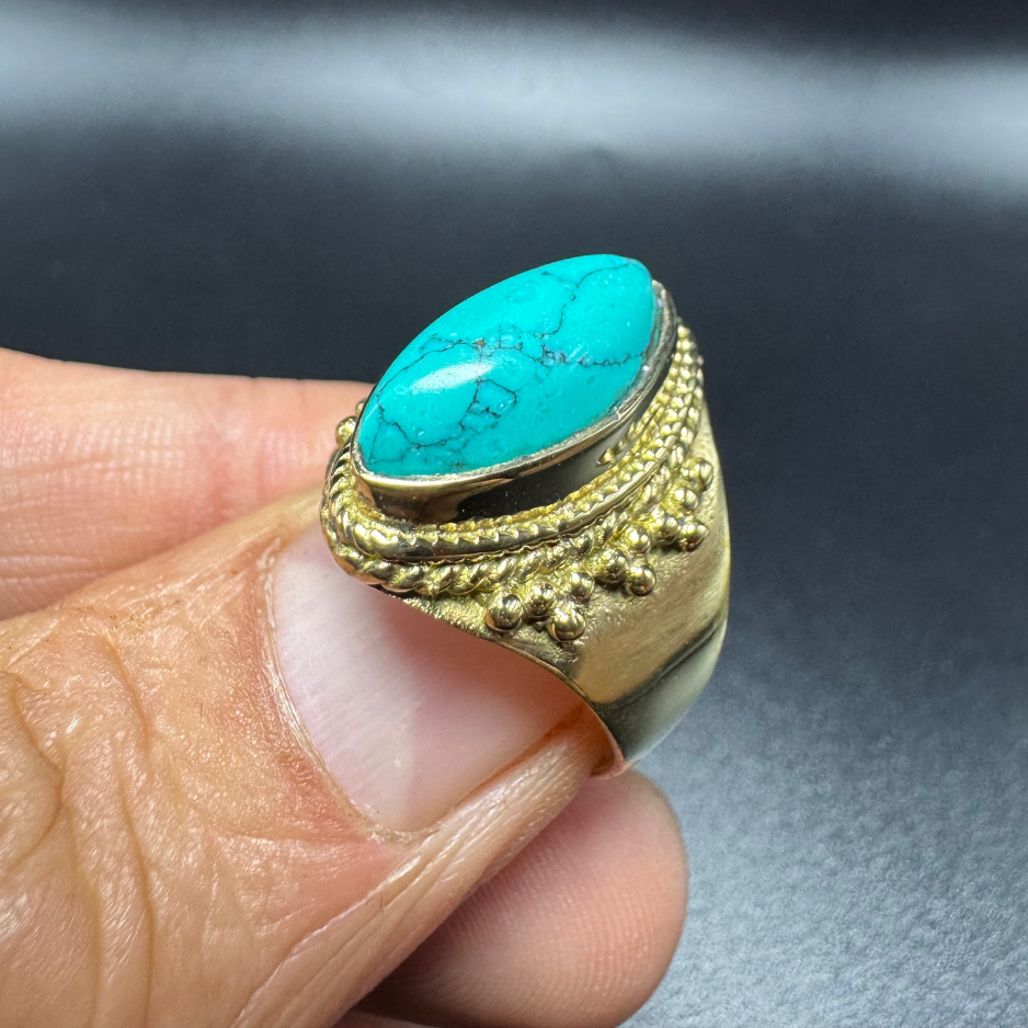 Bague indienne orné d’une turkénite