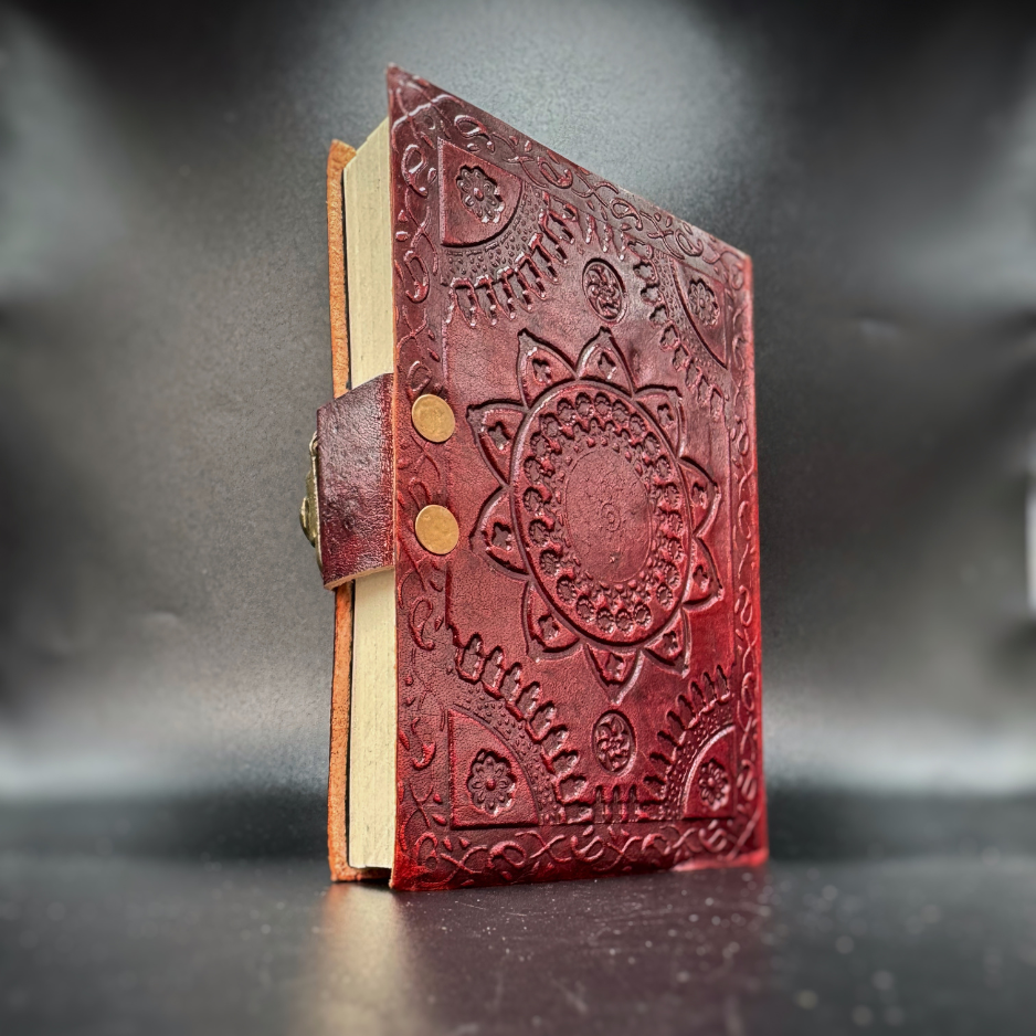 Carnet en cuir fait main motif arbre de vie viking Yggdrasil – Artisanat d’Inde