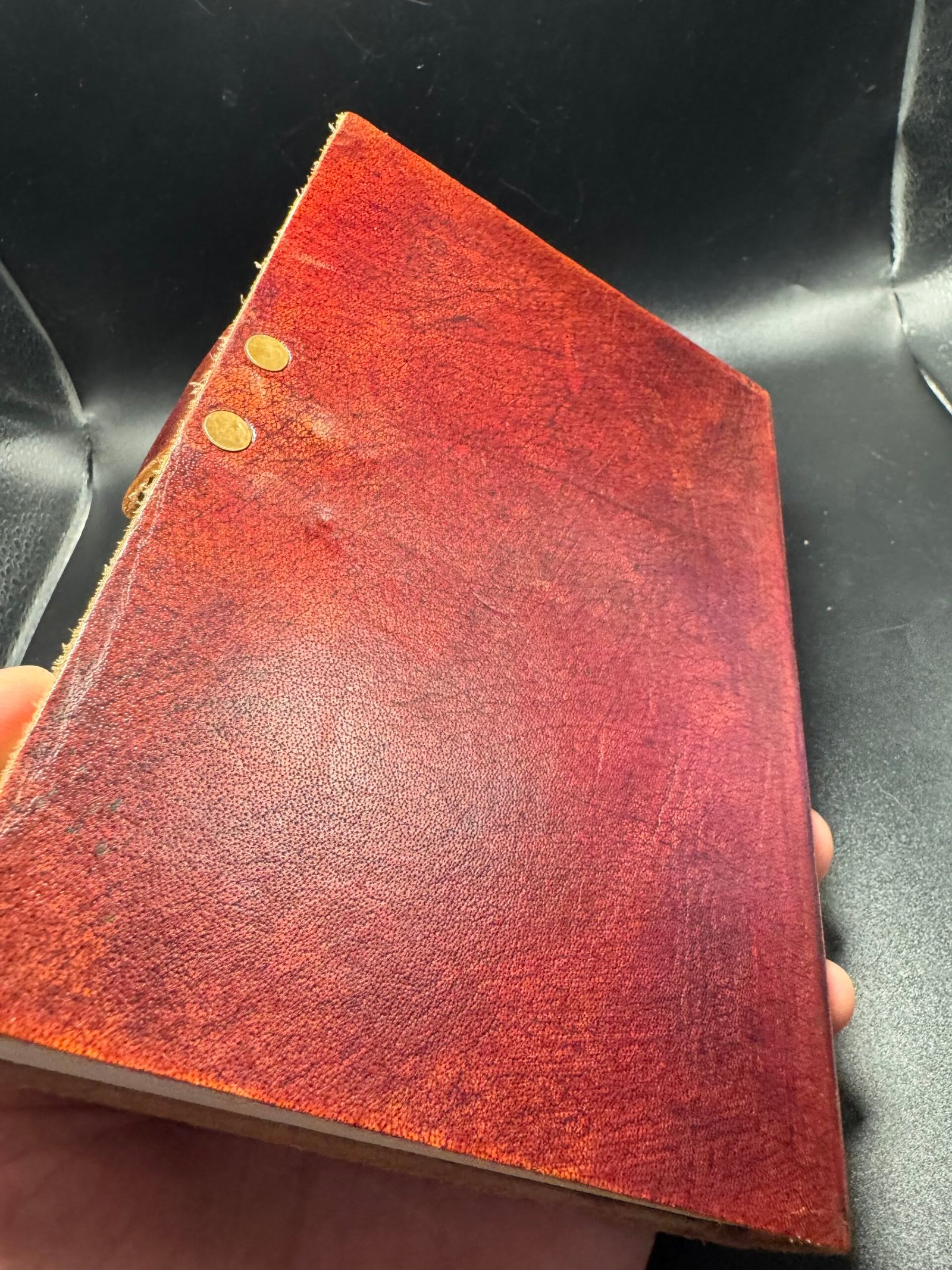 Carnet en cuir fait main neutre sans motif – Artisanat d’Inde