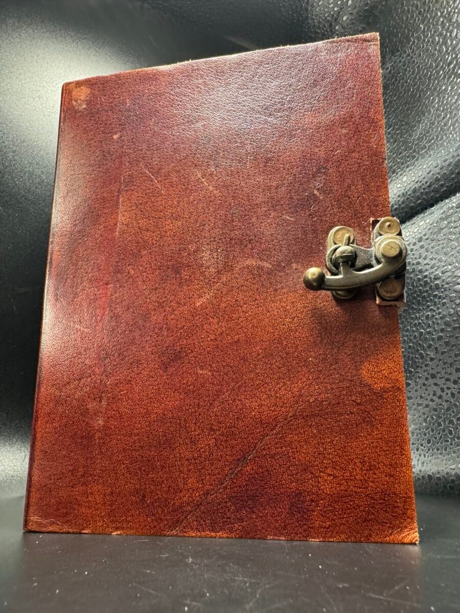 Carnet en cuir fait main neutre sans motif – Artisanat d’Inde