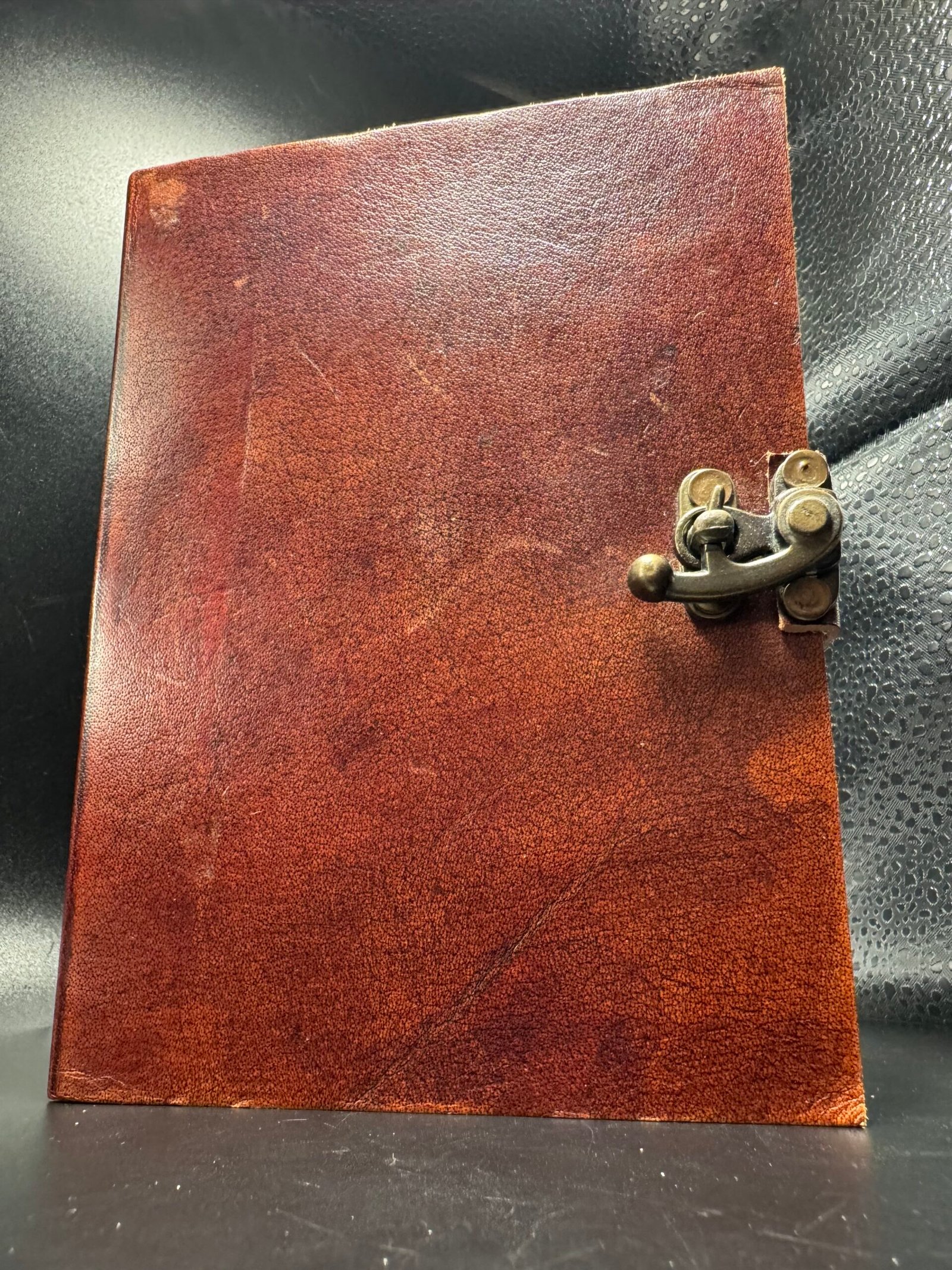 Carnet en cuir fait main neutre sans motif – Artisanat d’Inde