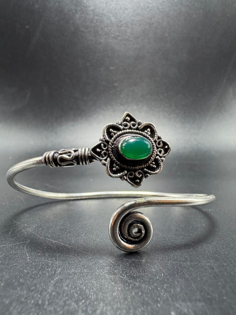 Bracelet bohème onyx vert