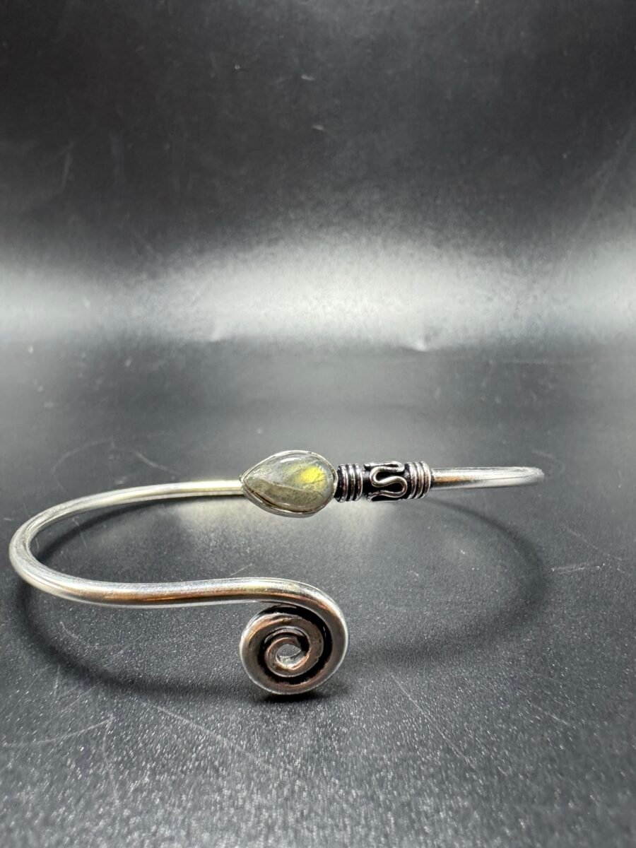 Jonc spirale pierre labradorite